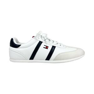 Tommy Hilfiger Women's Eryanne Signature Logo Lace-Up Sneakers White Navy 7.5M